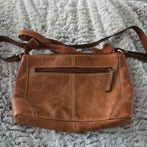 Chic Brown Leather Crossbody Bag